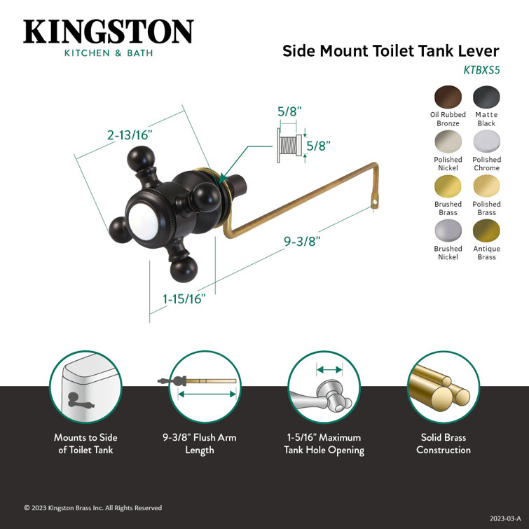 Kingston Brass Buckingham Side Mount Toilet Tank Lever Wayfair